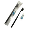 Disposable toothbrush with toothpaste 3 ml, Black